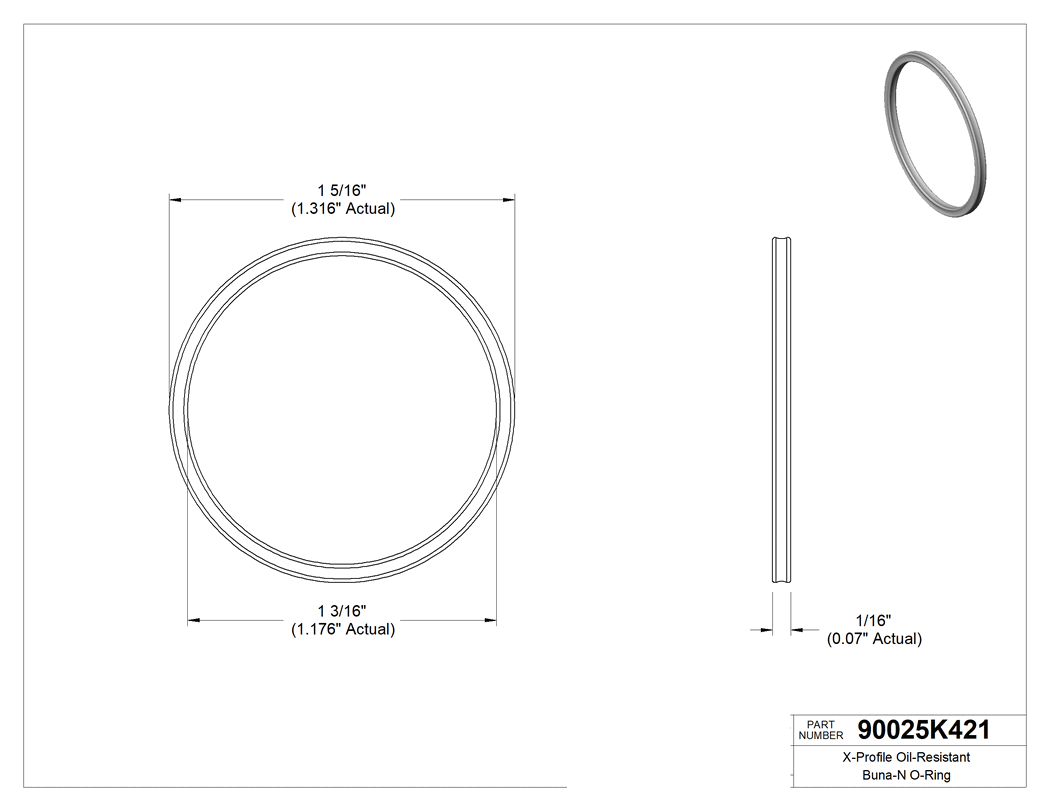 Technical drawing - 90025K421